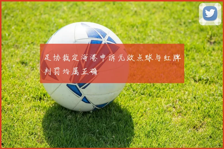 足协裁定海港申诉无效点球与红牌判罚均属正确